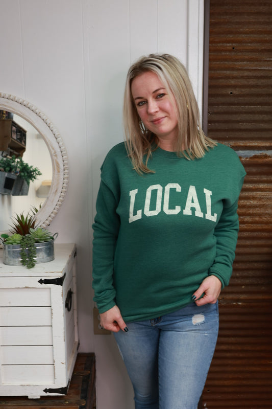 Local graphic sweatshirt // green